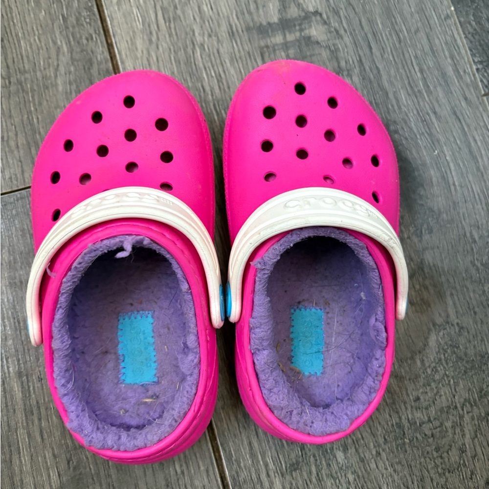 Crocs Kids Classic Clog - Pink and Purple